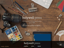 Tablet Screenshot of holywellpress.com